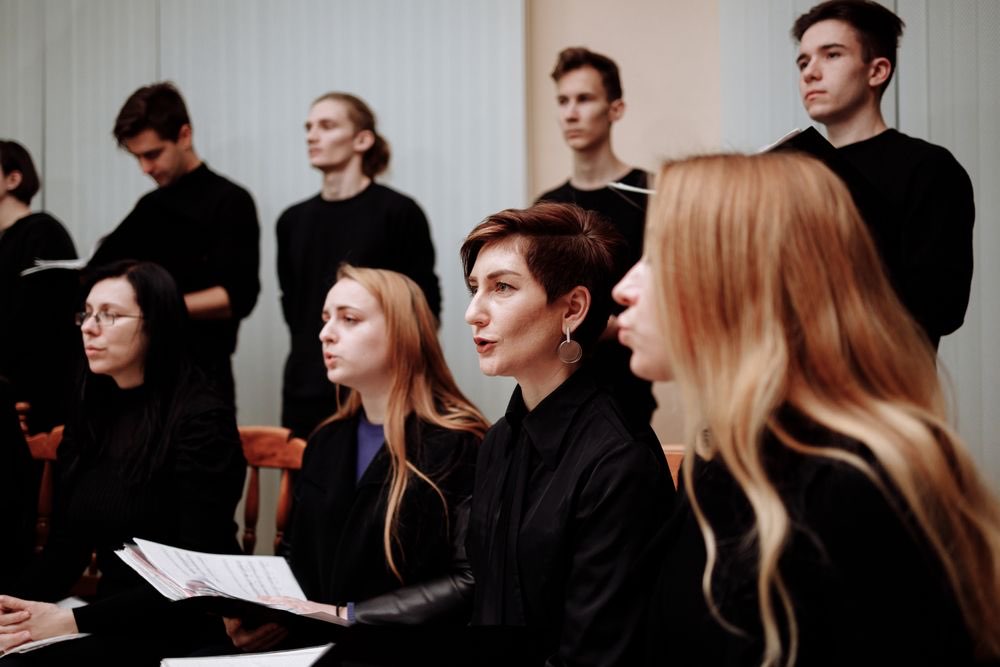Koorrepetitie van cultuurmakers